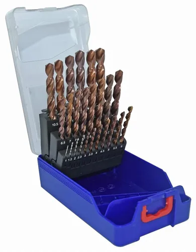 Miniatura 6 de TIVOLY - Juego de 19 brocas metálicas FURIUS de alto rendimiento HSS Ø1 a 0.394 in en incrementos de 0.020 in - Perforación rápida en acero