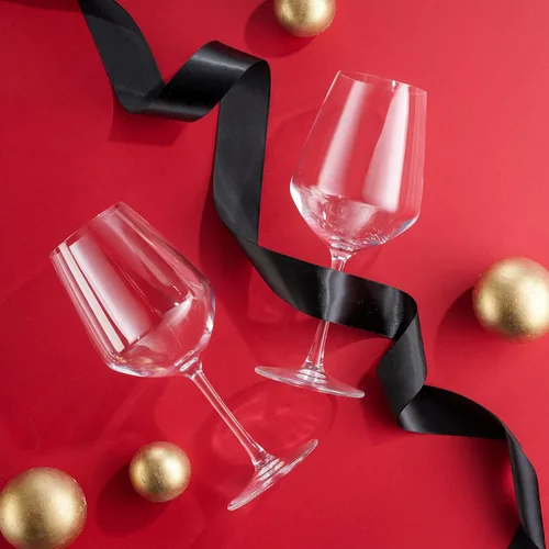 Miniatura 3 de Copas de vino, juego de copas de vino tinto italiano, copas de vino transparentes de 18 onzas, vasos de copa de vino, juego de 2 – Hecho en Italia