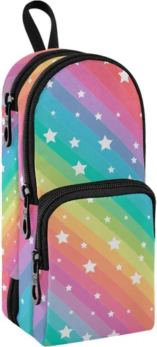 Miniatura 12 de Bolsa de lápiz colorida Bolsa de lápices duradera Caja organizadora Casos de papelería Estuche para lápices Estuche de pluma Colorido