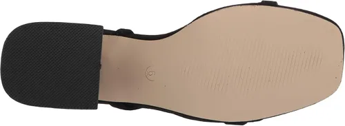 Miniatura 4 de ComeShun Sandalias de tacón bajo para mujer, con puntera abierta, puntera abierta, tacón de punta cuadrada
