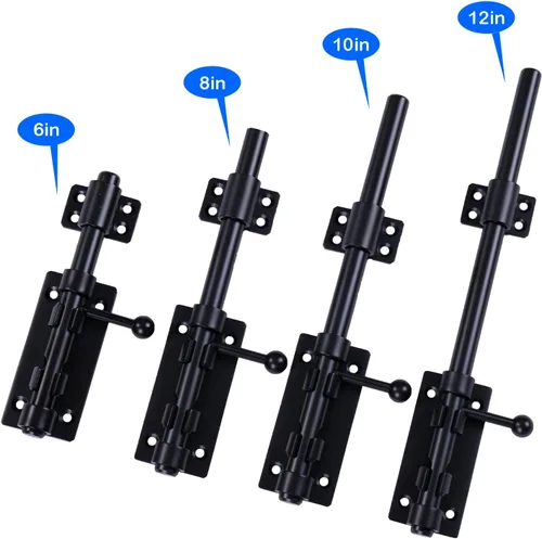 Miniatura 6 de Pestillo de perno de barril, 12 pulgadas de alta resistencia, cerradura deslizante de acero inoxidable 304 sólido para puerta interior, pestillo