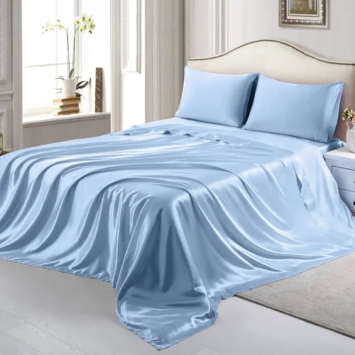 Miniatura 22 de Versatile Bedding Juego de ropa de cama de 3 piezas, tela de satén sedosa ultra suave, el mejor juego de 3 piezas de calidad premium, fácil cuidado