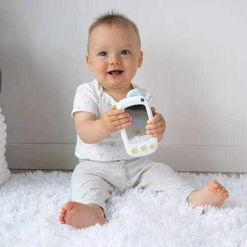 Miniatura 4 de Teléfono de juguete para selfie para bebé con botones de fácil presión y espejo iluminado - Teléfono para bebé de más de 9 meses - Juguetes