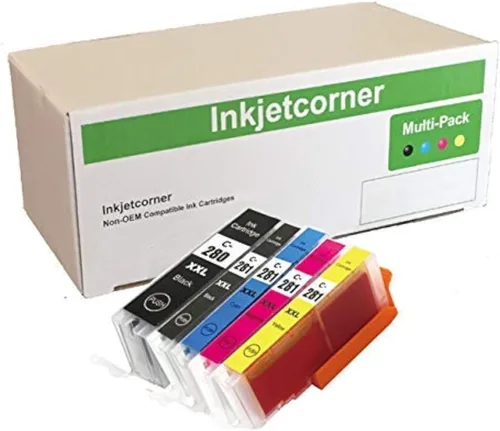 Cartucho de tinta de repuesto compatible para PGI-280XXL CLI-281XXL PGI 280 XXL CLI 281 XXL para uso con impresora TR8620A TS9520a TS9521Ca TS702A