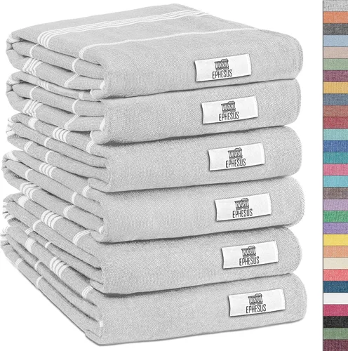 Miniatura 30 de EPHESUS TOWELS Toallas de Mano - Juego de 2 18" x 30" - Toalla de Mano Turca Decorativa para Baño, Cocina, Invitados, Cara, Cabello, Té, Paño