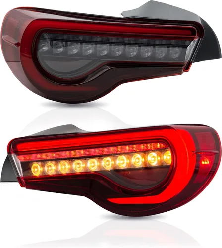 Miniatura 19 de VLAND Conjunto de luces traseras para Toyota GT86 2012-2020, BRZ 2013-2018, FRS 2012-2016 con señal de giro, luz LED DRL, enchufar y usar