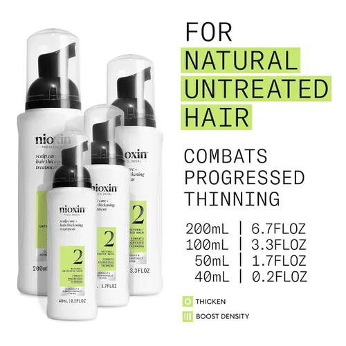 Miniatura 3 de Nioxin System 2 Scalp Care + Hair Thickening Leave-In Treatment For Natural Hair with Progressed Thinning Boost Hair Density & Strengthen