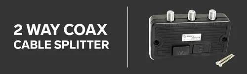Miniatura 3 de STEREN Divisor coaxial de 2 vías, interruptor de red, interruptor de transferencia manual, cortes abdominales, adaptador de cable HDMI a coaxial