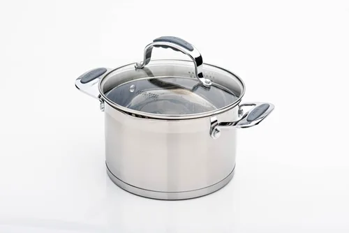 Miniatura 9 de David Burke Stature - Sartén de acero inoxidable de 1.75 cuartos de galón con tapa de tensión, apta para horno, color gris cepillado
