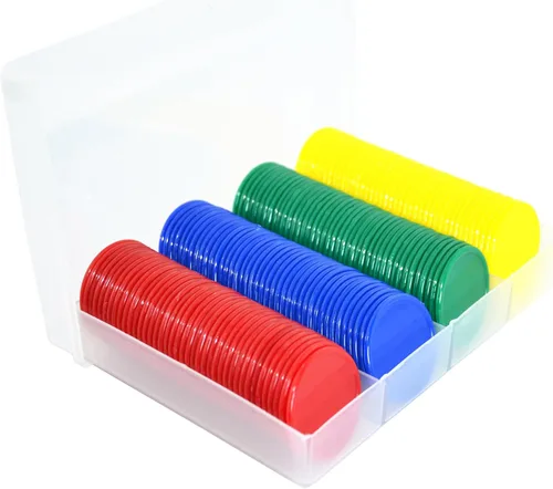Miniatura 5 de Smartdealspro Juego de 160 fichas de póquer de plástico opaco de 1 1/2 pulgadas con caja para juegos de cartas de casino
