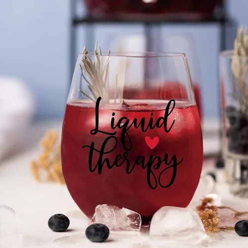 Miniatura 4 de AGMDESIGN Divertida copa de vino de terapia líquida para terapeuta, regalos de agradecimiento para mujeres, hombres, enfermeras, médicos