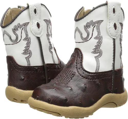 Miniatura 7 de Roper Cowbaby Ostrich Western Boot (bebéniño), Marrón