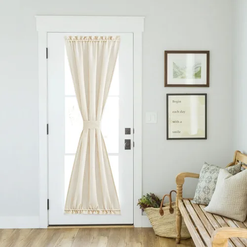 Miniatura 42 de NICETOWN - Cortinas transparentes para puerta de ventana, tratamiento de ventana lateral para puertas estrechas de vidrio/cocina/puerta delantera