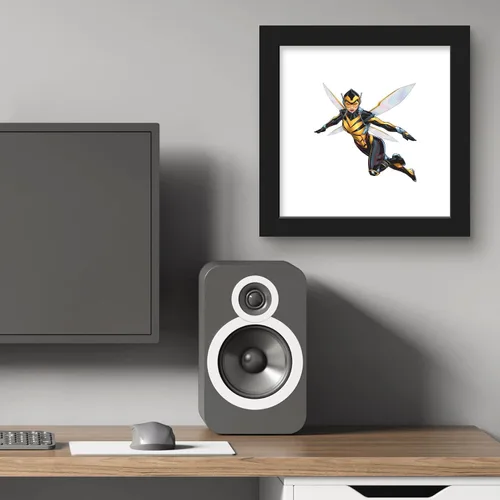 Miniatura 6 de Trends International Gallery Pops Marvel Comics Avengers - Póster de pared de avispa, 12 x 12 pulgadas, versión enmarcada en negro