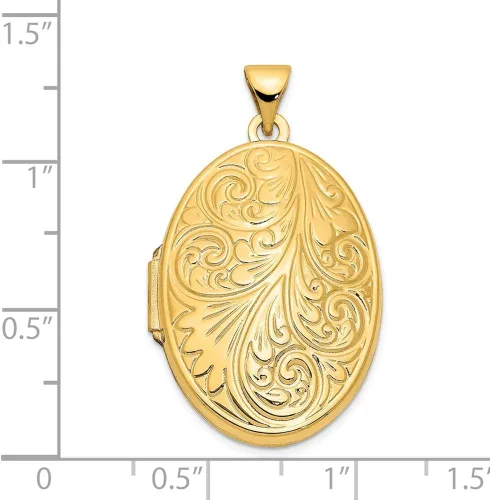 Miniatura 4 de Colgante ovalado de oro amarillo de 14 quilates 1339in x 1024in