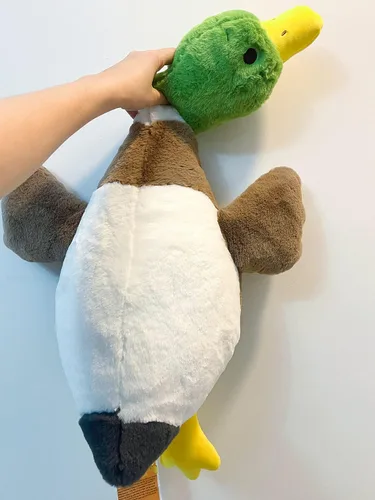Miniatura 6 de Peluche de Pato Real Tanha, Animales de Peluche de Pato, Juguetes de Peluche de Pato Real para Bebé (75cm / 30 pulgadas)