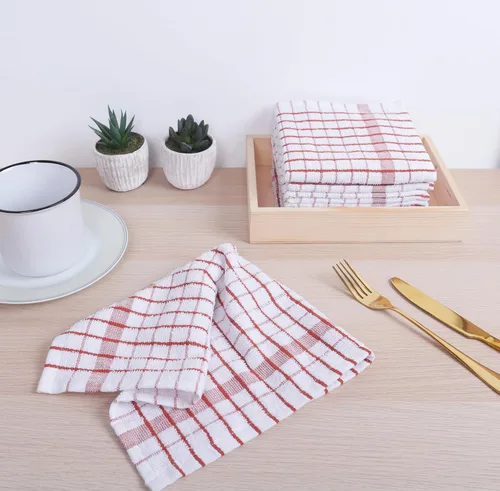 Miniatura 5 de AMOUR INFINI Juego de paños de cocina de 8 unidades - Ultra suaves, altamente absorbentes, paños de cocina de algodón de rizo de secado rápido