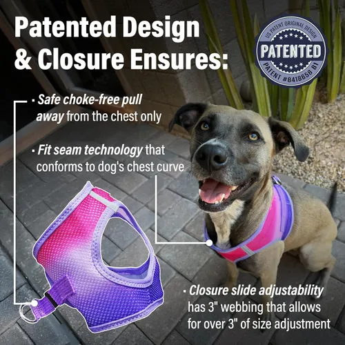 Miniatura 2 de Doggie Design Arnés para perro – Arnés para perro sin estrangulamiento, chaleco para perro, malla de poliéster, arnés para mascotas, diseño simple