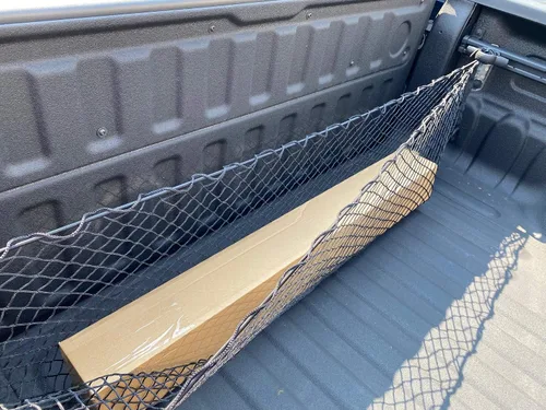 Miniatura 4 de Red de carga elástica de malla para maletero estilo sobre para Nissan Frontier 2013-2021 – Organizadores y almacenamiento de maletero premium – Red
