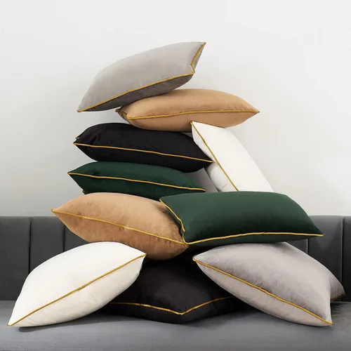 Miniatura 7 de Avigers fundas lujosas de cojín, diseño sólido, de color marrón, estilo moderno, funda cuadrada para cojín decorativo para sofá, sala de estar