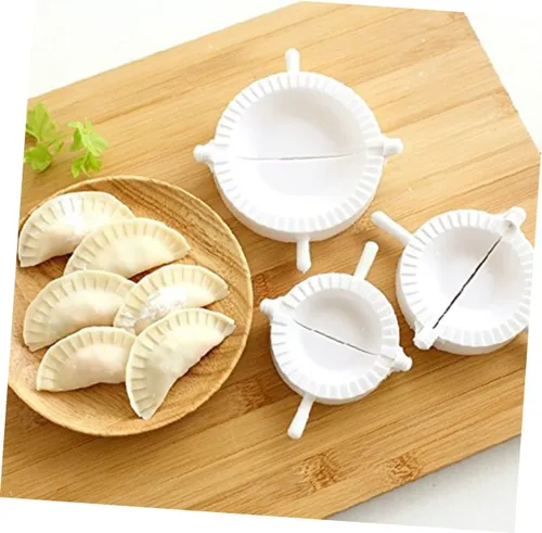 Miniatura 3 de Kichvoe Juego de brillo de labios, 3 piezas, herramientas para hacer albóndigas, moldes para bolas de masa, prensa de empanada, prensa de masa