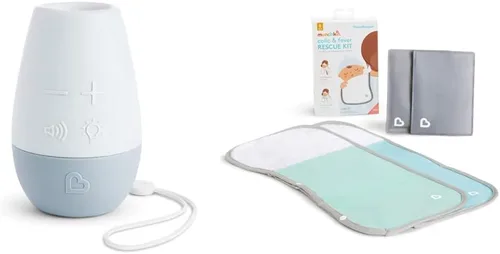 Munchkin® Shhh…™ Máquina de chupete portátil para dormir y kit de rescate de cólicos y fiebre TheraBurpee