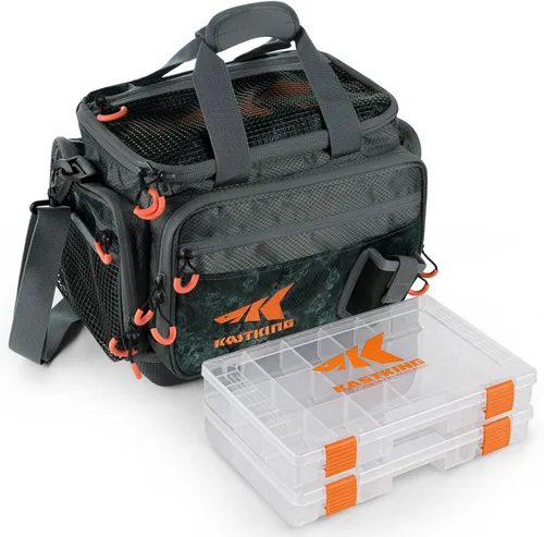 Miniatura 10 de KastKing Bolsas de equipo de pesca y aparejos - Bolsas de pesca resistentes al agua salada - Bolsas de almacenamiento de aparejos de pesca