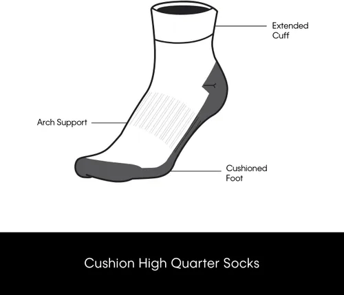 Miniatura 3 de Calvin Klein Calcetines deportivos acolchados de corte alto para hombre (paquete de 6)