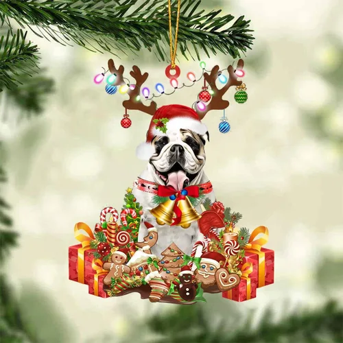 Miniatura 44 de Nazenti Adorno de Navidad personalizado de reno de Alaskan Malamute – Adorno de perro personalizado para amantes de las mascotas, acrílico plano