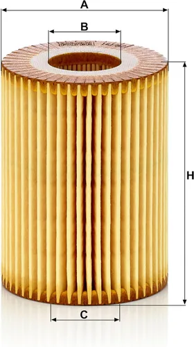 Miniatura 3 de Mann Filter HU 821 x Cartucho de Filtro de Aceite de Repuesto Compatible con Mercedes-Benz Sprinter 2500, Sprinter 3500, Sprinter 3500XD, Sprinter