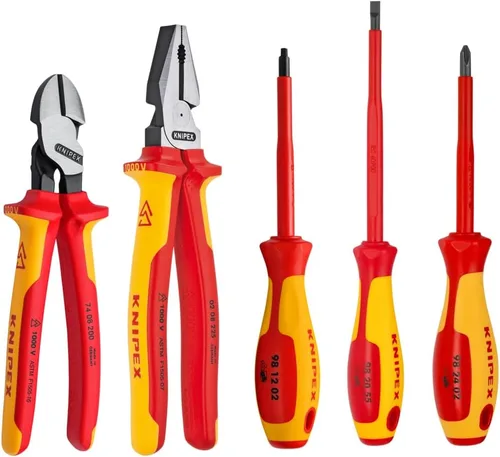 KNIPEX - 9K 98 98 21 US Knipex 989821US 5 piezas 1000V Alicates aislados y destornillador Juego de herramientas comerciantes