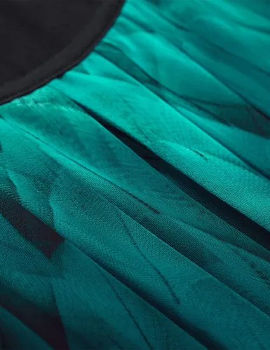 Miniatura 6 de BAISHENGGT Blusas de verano para mujer, de manga corta, plisadas, de malla frontal, blusas elegantes y casuales