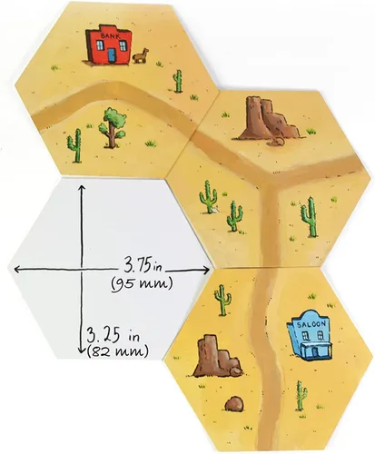 Miniatura 2 de Apostrophe Games Naipes hexagonales en blanco