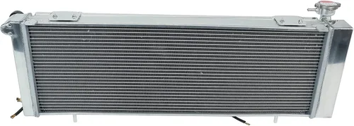 Miniatura 4 de Radiador de aluminio de 1 fila+ventilador de cubierta de 10 pulgadas+kit de relé de termostato compatible con J-eep Cherokee XJ/Comanche 1991-2001
