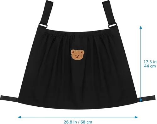 Miniatura 7 de Accmor Organizador universal para cochecito, bolsa de almacenamiento grande para cochecitos Uppababy, Nuna, Britax, Doona, accesorios de Negro