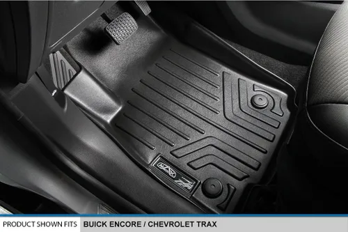 Miniatura 2 de SMARTLINER Juego de alfombrillas de piso de ajuste personalizado de 2 filas y revestimiento de carga compatible con Buick Encore 2013-2022