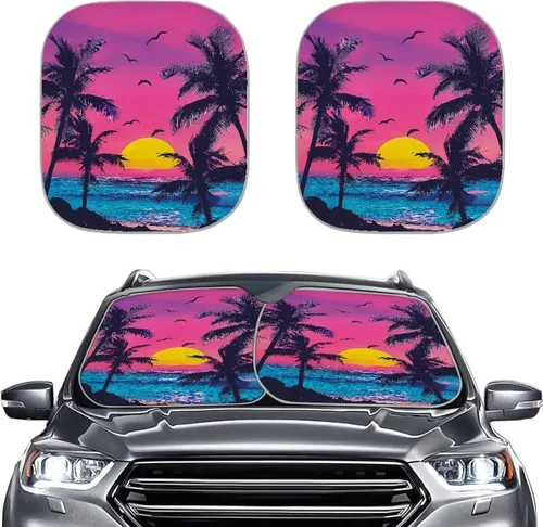 Miniatura 26 de Parasoles personalizados para parabrisas de automóvil, añade tu propia foto, juego de 2 parasoles para parabrisas de automóvil, ajuste universal