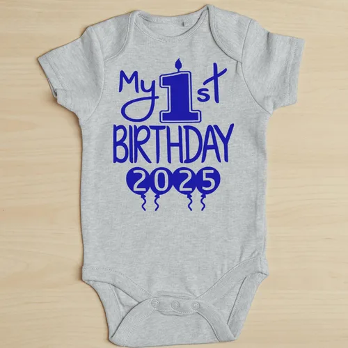 Miniatura 46 de Reaxion Traje de cuerpo entero hecho a mano para bebé niño y niña, mi primer cumpleaños 2024