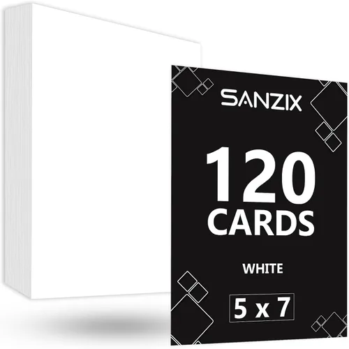 Miniatura 7 de SANZIX Paquete de 120 tarjetas de visita imprimibles en blanco de 2 x 3.5 pulgadas (blanco), cartulina pesada de 80 libras, 220 GSM, papel