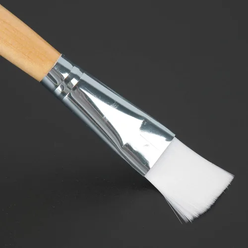 Miniatura 8 de 10 cepillos de máscara facial, aplicador de lodo de pelo suave, herramienta de cuidado de la piel DIY con mango de madera