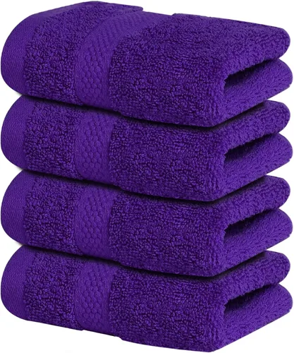 Miniatura 34 de Infinitee Xclusives Toallas de lujo para la ducha [13 x 13] – 100% algodón [paquete de 12], toallas faciales suaves y absorbentes para baño, Gris
