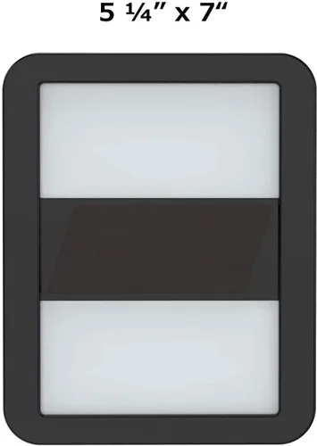 Miniatura 4 de LyCloud Espejo magnético para casillero de 5 ¼ x 7 pulgadas, parte trasera magnética que se adhiere a cualquier superficie de metal ferroso, espejo