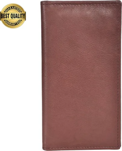 Miniatura 2 de Funda para chequera Leatherboss con protección RFID, Marrón oscuro, Cartera Rfid