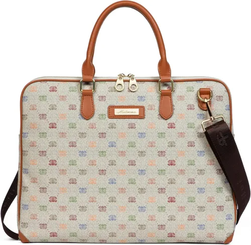 Miniatura 8 de Maletín para laptop, para hombres y mujeres, bolsa de hombro tipo mensajero, bolsa cruzada de viaje, bolsa de negocios para laptop de 15 pulgadas