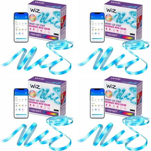 Miniatura 8 de Tira de luz inteligente WiZ Connected, Automatización de puesta de sol/amanecer, Modos preestablecidos, Control con voz o aplicación, Iluminación