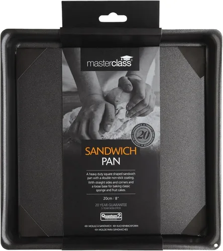 Miniatura 3 de MasterClass - Bandeja cuadrada para sándwich, lata para tartas con PTFE, PFOA y BPA, antiadherente, resistente acero al carbono de 0.039 in