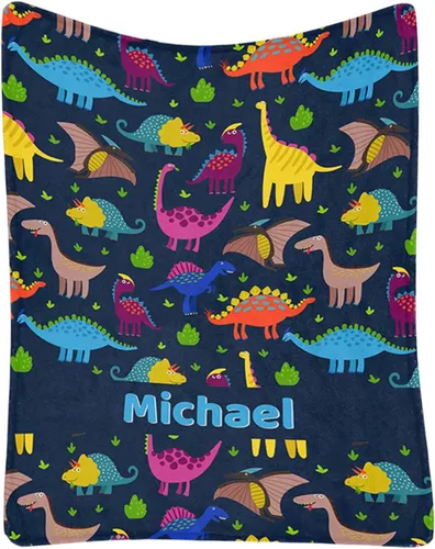Miniatura 31 de Artsadd Manta de bebé personalizada para niños y niñas con nombre, manta personalizada con nombre de bebé con patrón de unicornio, manta