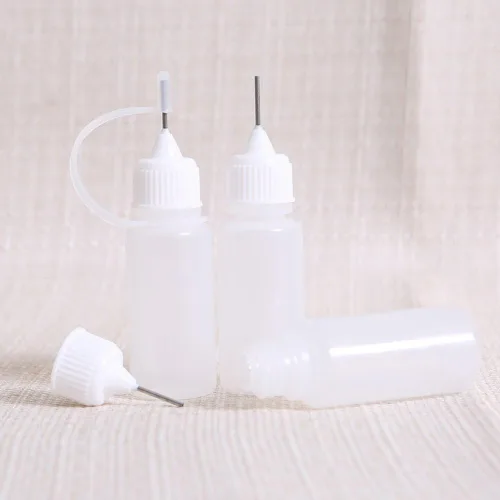 Miniatura 2 de Aplicador de punta de botella de precisión de 1.0 fl oz, punta de aguja, botella de pegamento, herramienta de quilling, apriete de precisión de 10