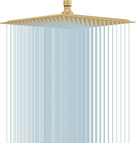 Miniatura 12 de BESy Cabezal de ducha de lluvia de 16 pulgadas, lluvia cuadrada de 16" y cabezal de ducha de baño de acero inoxidable de alta presión, ultra delgado