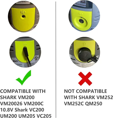 Miniatura 4 de Cargador para Shark Vacmop VM200 VM190 VM20026 VC200 UM200 UM205 VC205 Serie 10.8V Li-ion Batería Pro Inalámbrica de Piso Duro Trapeador - 5.5 x 2.5